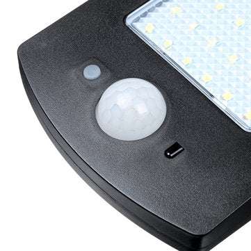 66 LED Solar Wall Light 1000Lm Outdoor Adjustable Motion Sensor Street Lamp with Remote Controller