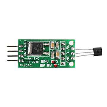 5pcs DS18B20 5V TTL Com UART Temperature Acquisition Sensor Module Modbus RTU PC PLC MCU Digital The