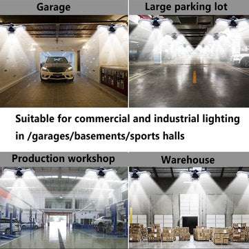 AC170-265V E26 Waterproof 150W Light Sensor 240 LED Garage Bulb Deformable Ceiling Lamp Home Outdoor
