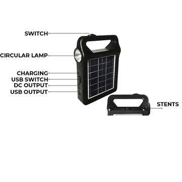 4000MAH Solar System Light Solar Power System Household LED Solar Light with 2DC Output