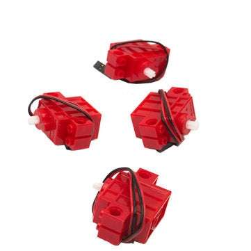 4Pcs KittenBot Red Color 360 Geekmotor with Wire for Lego/Micro:bit Smart Robot Car