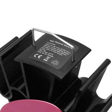 4 Blades Heat Powered Wood Stove Fan Ultra Quiet Fireplace Wood Burning Eco Fan