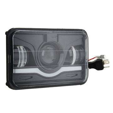 4" X 6" Black Car LED Headlight DRL Hi&Lo Beam Truck Replacement Lamp for Jeep