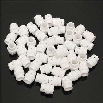 50pcs Ceramic Gas Diffuser Swirl Ring Welding Cutting Torch Accessories for MB 24 KD MIG MAG
