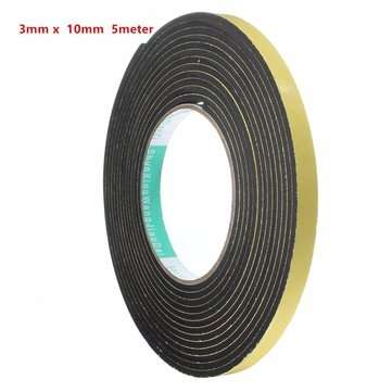 50003x10mm Black Single Sided Self Adhesive Foam Tape