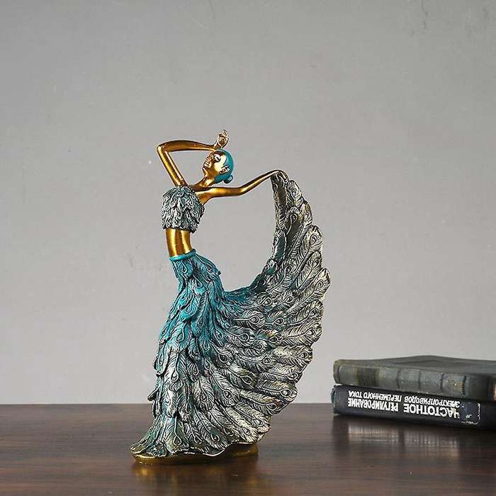 (1Pcs) Dancer Decoration, Classical Beauty Crafts Resin Decoration, Home Accessories, (20X29.5X8cm)