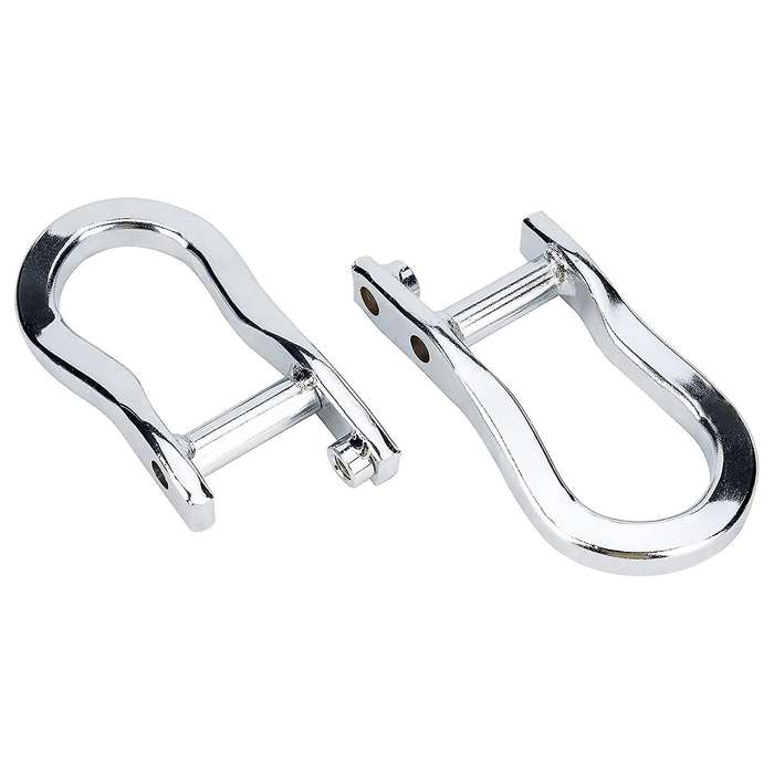 (2Pcs,Silver) Front Bumper Auto Parts Tow Hook Shackles for 1500 2007-2018 84192871