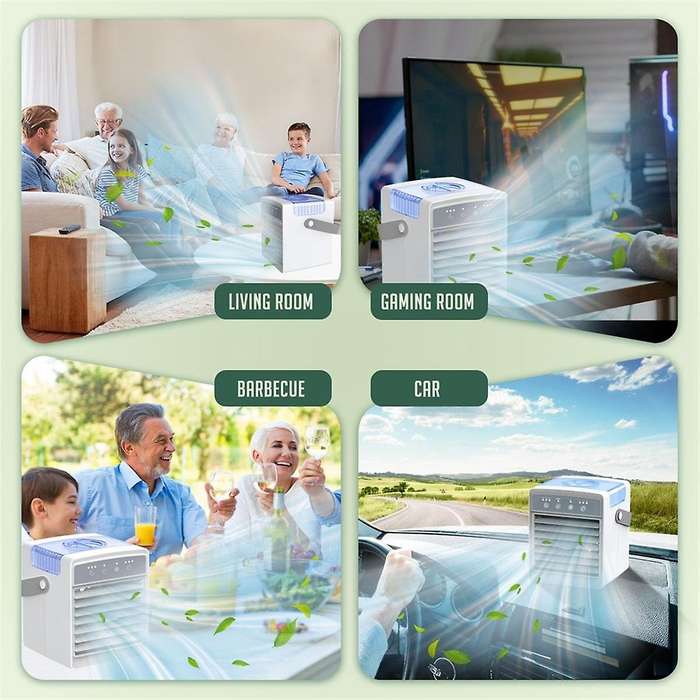 , USB Personal Mini Air Conditioner , Evaporative Air Cooler with Misting, for Room, Tent,Car