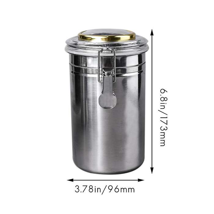 /Cigar Sealed Moisturizing Can with Hygrometer Stainless Steel Sealed Cans