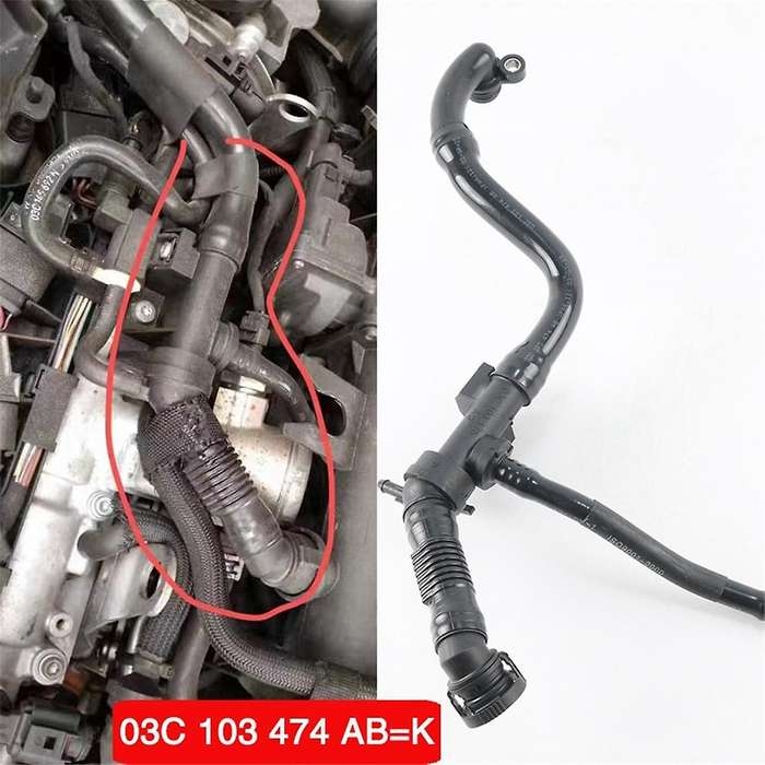 03C103474AB EA111 for / B7 CC 1.4T Ventilation Hose 03C103474K