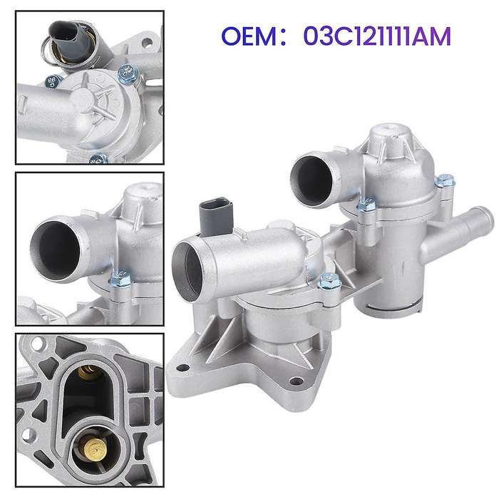 03C121111AM Car Engine Coolant Thermostat Controller Enhanced Aluminum Alloy Material for Sagitar