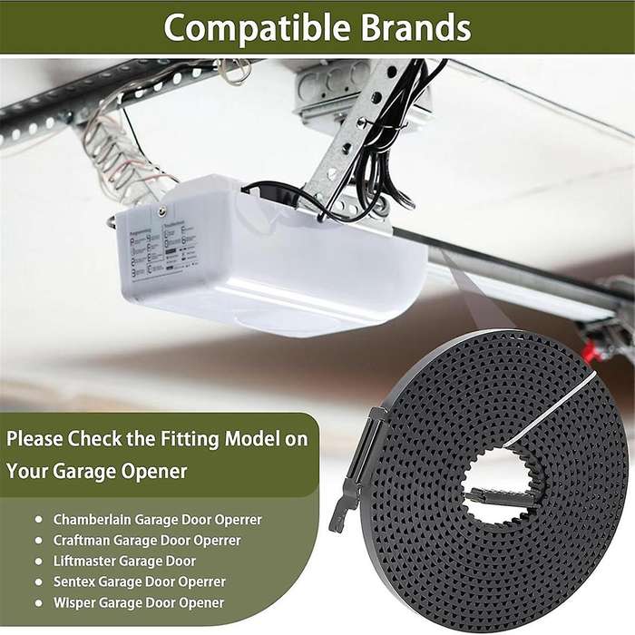 041A5250 Drive Belt 237 Inch for 7FT Garage Door, Garage Door Openers Belt,41AB050-2 Belt, for /