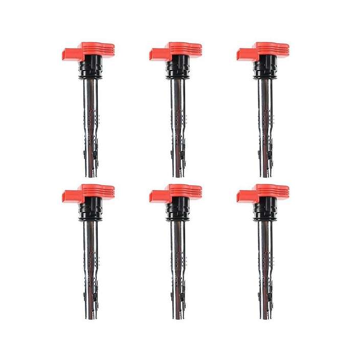 06e905115e 6pcs Ignition Coil High Voltage Kit for A6 A8 R8 S5 Uf-529