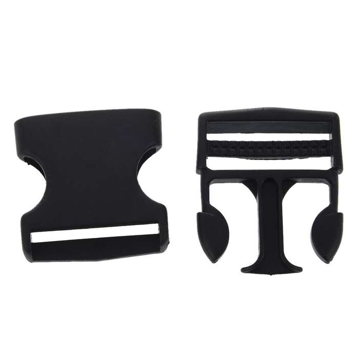 1 1/2" Replacement Belt Connecting Black Plastic Quick Release Buckle
