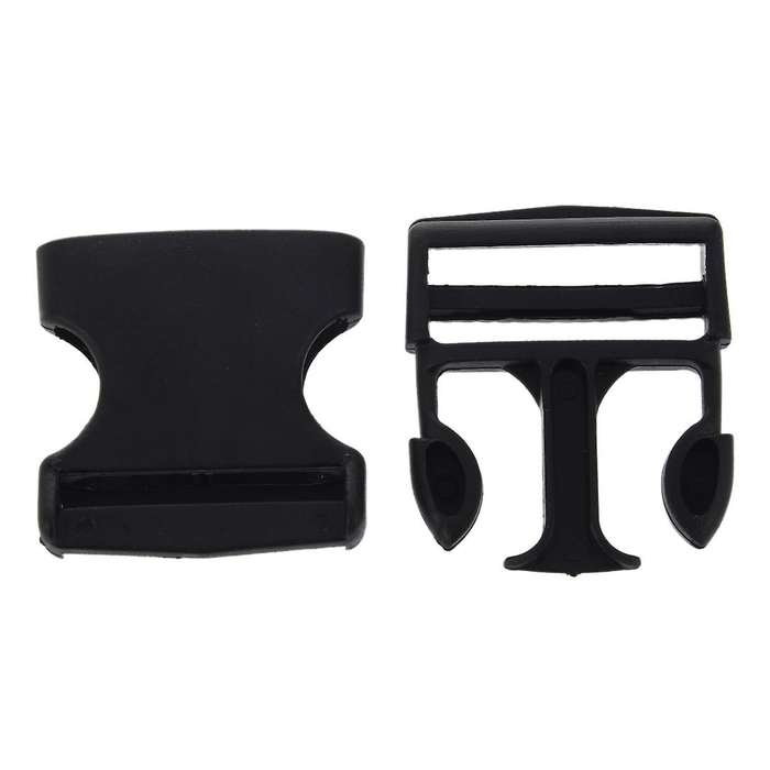 1 1/2" Replacement Belt Connecting Black Plastic Quick Release Buckle
