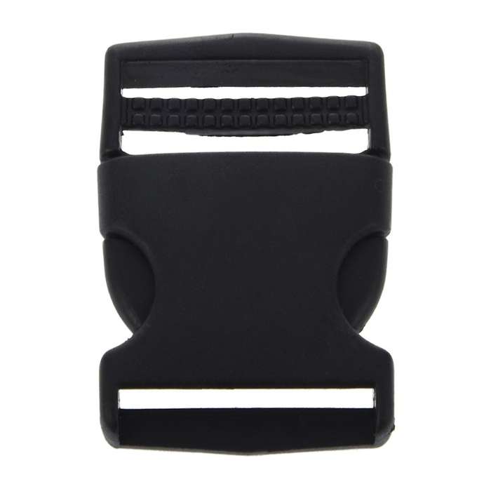 1 1/2" Replacement Belt Connecting Black Plastic Quick Release Buckle