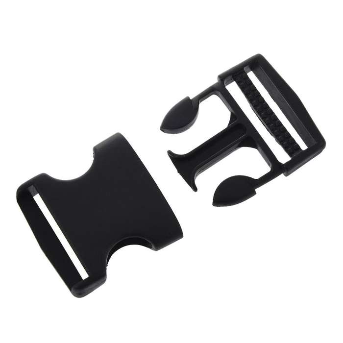 1 1/2" Replacement Belt Connecting Black Plastic Quick Release Buckle