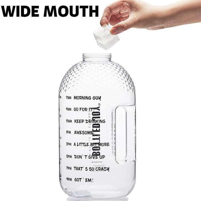 1 Gallon Water Bottle Sport Outdoor Jug Camping Portable Travel Large Drinking Bottle Tour Water Bot