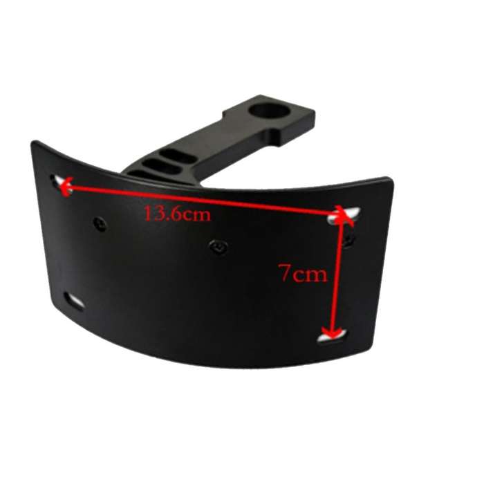 1 Inch Axle Universal Motorcycle License Swingarm Mount Curved Vertical Bracket For