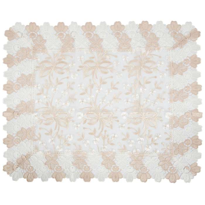 1 Pack Lace Sofa Cover, Embroidery Back Couch Covers Furniture Protector Table Cover (60x70cm/23.6x