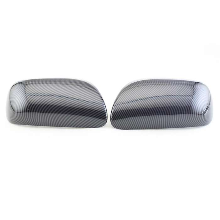 1 Pair ABS Carbon Fiber Look Side Rear View Mirror Cover for 2007-2013 87915-02910 87945-02910