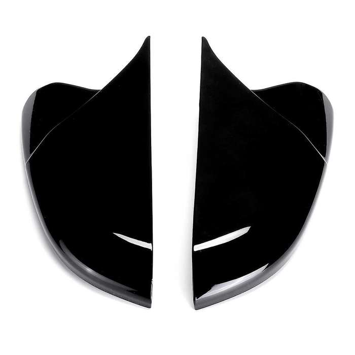 1 Pair ABS Replacement Side Mirror Covers Wing Mirror Covers Caps for Accord 2016 - 2019 Bright Blac
