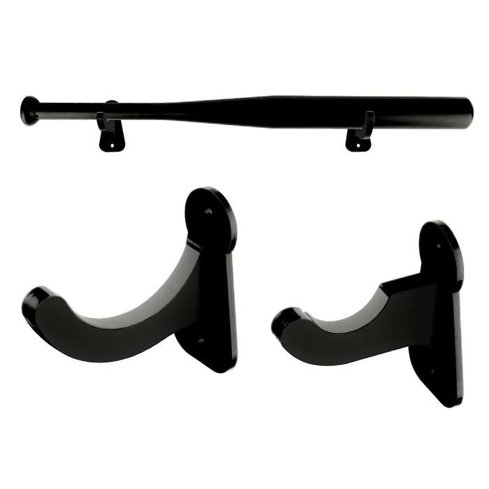 1 Pair Acrylic Baseball Wall Mounted Holder Baseball Bat Display Softball Bats Rack Collection Brac