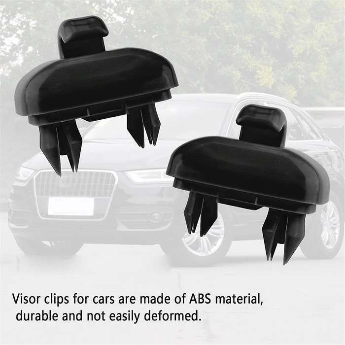 1 Pair Auto Black Sun Visor Buckle Hook Internal Bracket 8U0857562A 8E0857561 for A3 A4L A5 A6L Q5 Q