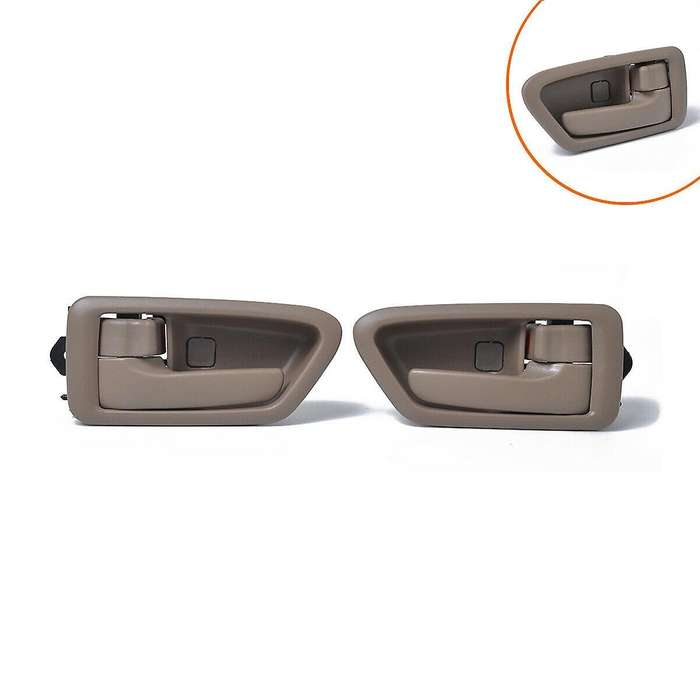 1 Pair Beige Inside Interior Inner Door Handles Left Right for 1997-2001 69206-AA010 69205-AA010