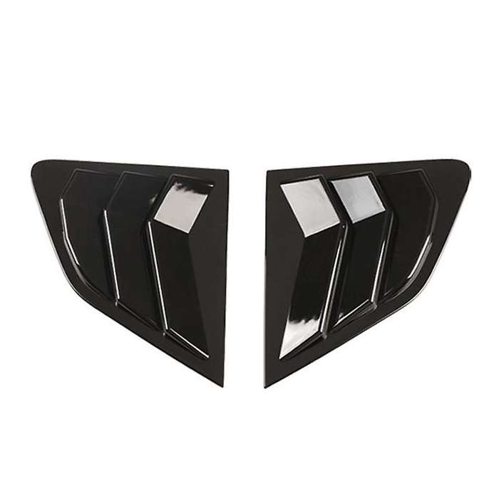 1 Pair Car Accessories ABS Black Rear Window Louver Shutter Cover Trim for J11 2015-2021