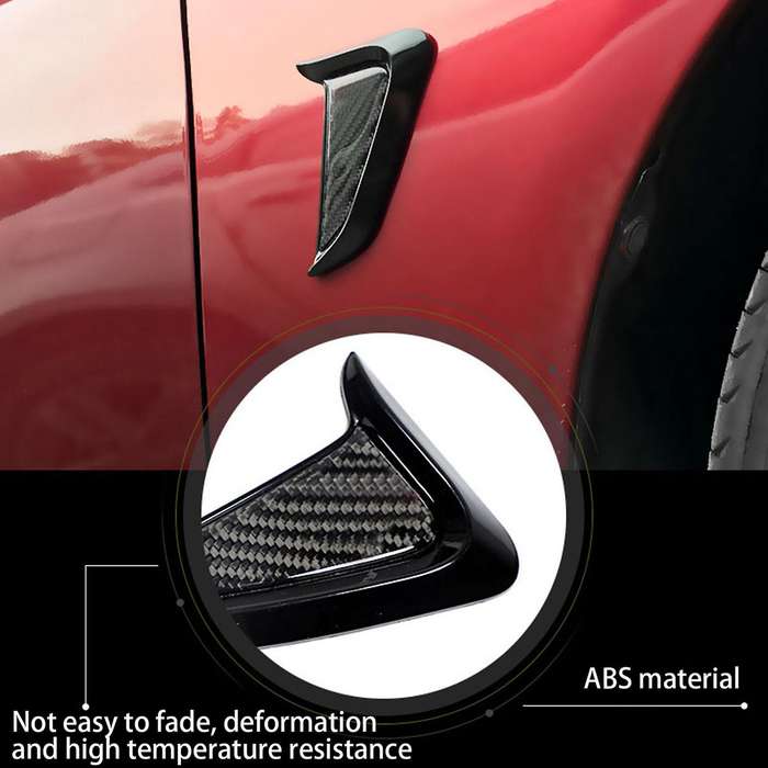 1 Pair Car ABS Side Vent Air Wing Cover Trim Car Side Body Marker Universal Car Accessories