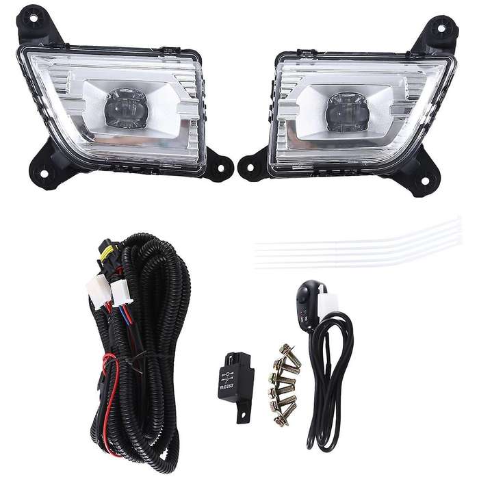 1 Pair Car Fog / Driving Lamp Assembly for 1500 2500 3500 Lh+rh Led Fog Light 84509651 84509652