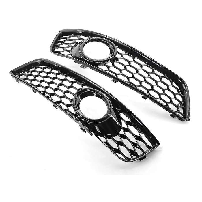 1 Pair Car Front Bumper Fog Light Mesh Grille for A3 8p 2009-2013 8p0807682d Fog Lamp Honeycomb Gril