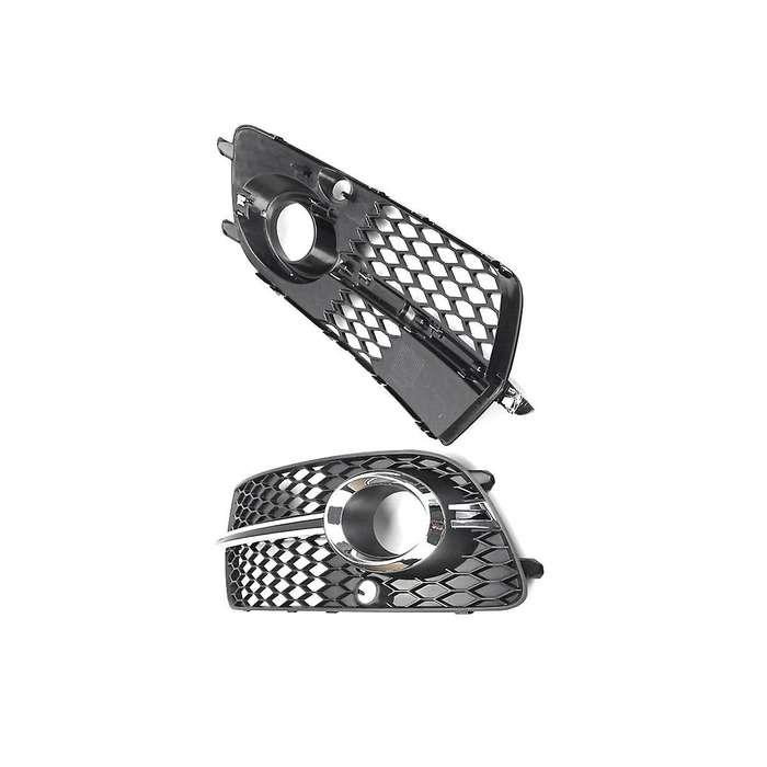 1 Pair Car Front Fog Light Grill Cover for Q5 2013-2017 8r0807682n 8r0807681s