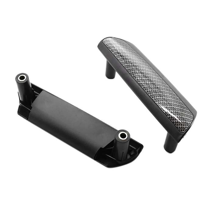 1 Pair Car Interior Door Handles Carbon Fiber Interior Panel Handle for-Metway T5 Transporter 2009-2