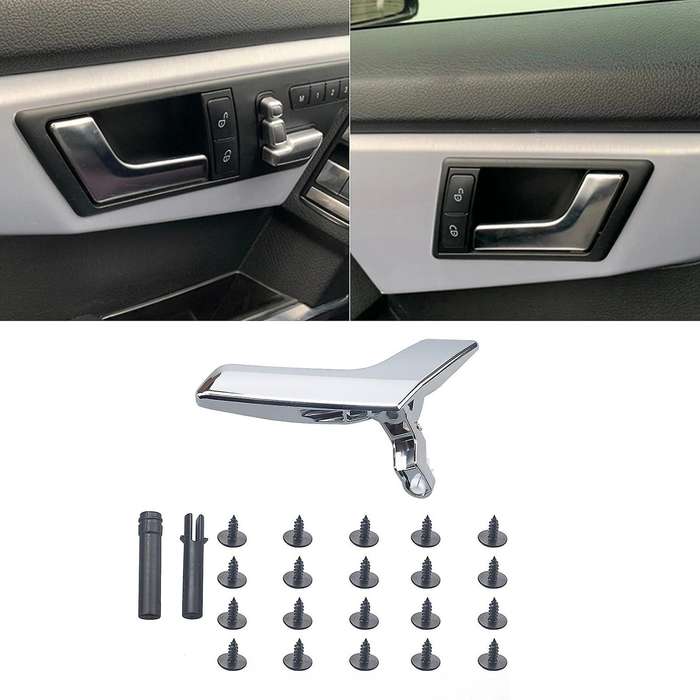 1 Pair Car Inner Interior Left & Right Door Handle Repair Kit for W204 X204 2047201763 2047202663