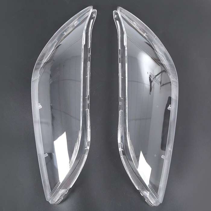 1 Pair Car Left & Right Front Headlight Cover Waterproof Clear Headlight Lens Shell Cover, for 3 20