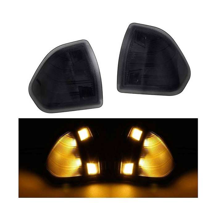 1 Pair Car Lh+rh Outside Mirror Turn Signal for Ram 1500 2500 3500 Led Signal Light 68087234aa 6830