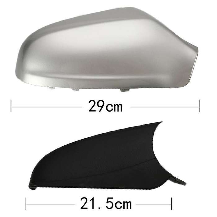 1 Pair Door Side Mirror Housing Wing Mirror Cover for H Mk5 2004-2009 Gloss Silver