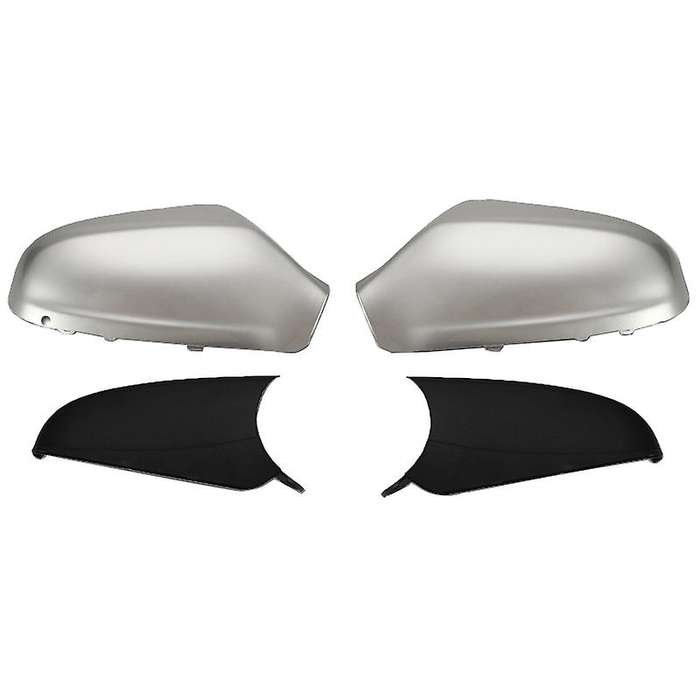 1 Pair Door Side Mirror Housing Wing Mirror Cover for H Mk5 2004-2009 Gloss Silver