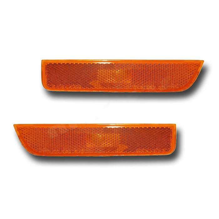 1 Pair Driver Passenger Side Marker Lamp Turn Signal Light for 2001-2005 3B0945071 3B0945072 Yellow