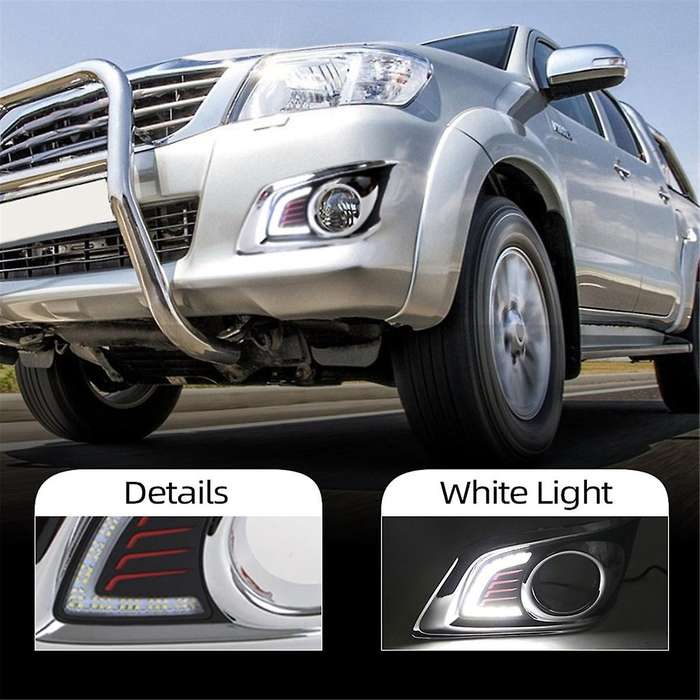 1 Pair DRL Daytime Running Light Fog Lamp 12V for CHAMP 2012 2013 2014