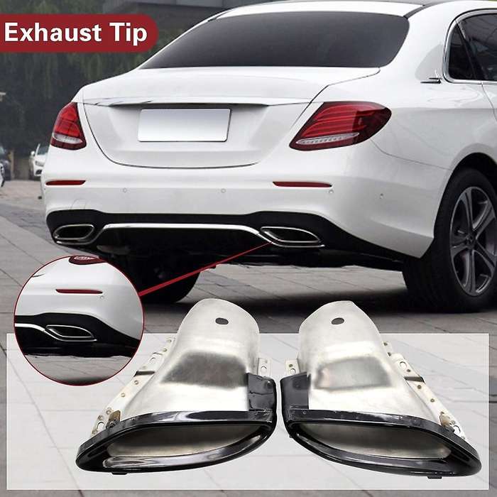 1 Pair Exhaust Tip Decoration Outdoor Personal Car for W212 W213 W205 X205 A2124902727 A2124902827