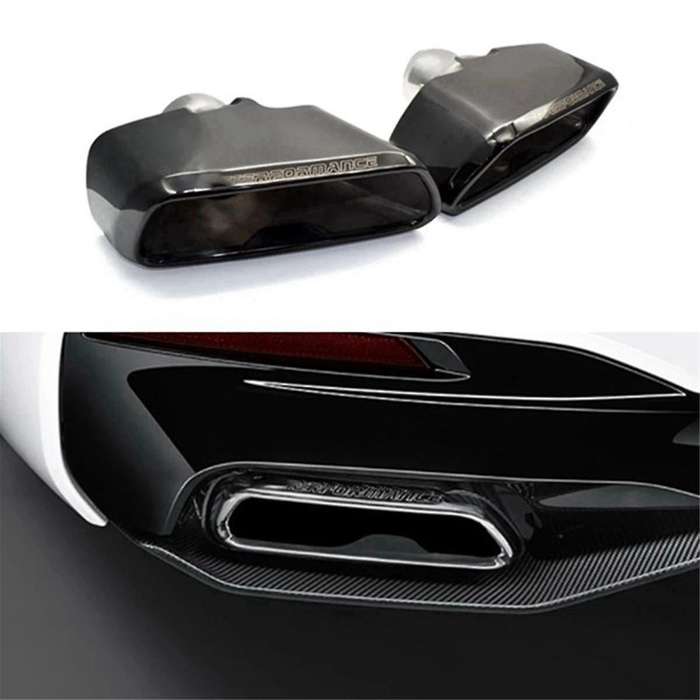1 Pair Exhaust Pipe Muffler Pipe for 5 Series G30 G38 540 530 2018-2019 Car Rear Tail Tips Nozzle Ta