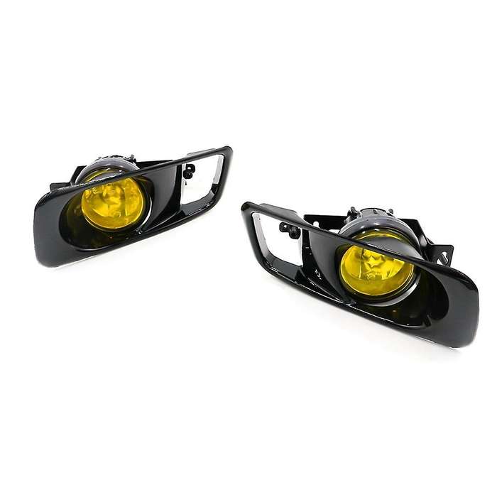 1 Pair Fog Lights Driving Lamps Amber Driving Bumper Fog Lights Lamps + Wiring Switch for 1999-2000