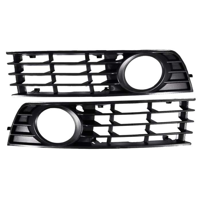 1 pair Fog Light Grille Front Lower Left Right Grid Grille for A4 B6 Sedan 02-05