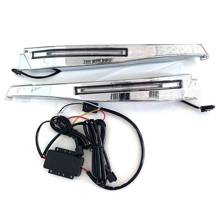 1 Pair for XF 2008-2012 12V LED Front Fog Lights DRL Daytime Running Lights with Harness