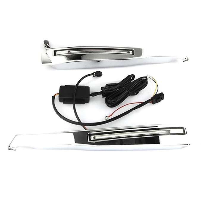 1 Pair for XF 2008-2012 12V LED Front Fog Lights DRL Daytime Running Lights with Harness