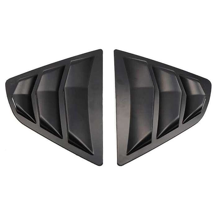 1 Pair for V70 2018 2019 2020 Window Scoop Louvers Cover Sun Matte Black