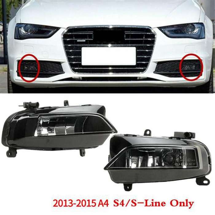 1 Pair Front Bumper Fog Light Assembly Driving Light for (A4) S4 B9 2013-2015 8K0941699C 8K0941700C